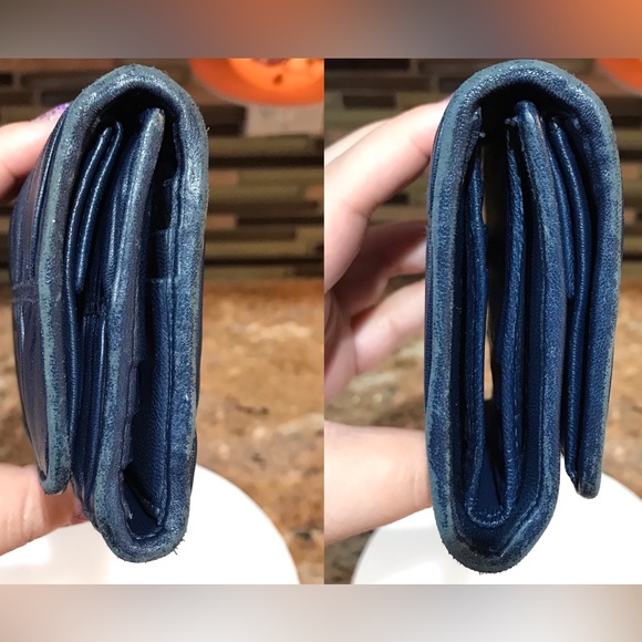 PRADA Gathered Lambskin Leather Trifold Wallet πππ₯ - Picture 15 of 17